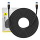 Braided network cable cat.7 Baseus Ethernet RJ45, 10Gbps, 15m (black) 6932172646554