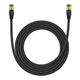 Braided network cable cat.8 Baseus Ethernet RJ45, 40Gbps, 2m (black) 6932172646790