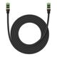 Braided network cable cat.8 Baseus Ethernet RJ45, 40Gbps, 3m (black) 6932172646806