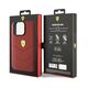 Original Case APPLE IPHONE 15 PRO MAX Ferrari Hardcase Leather Stitched Lines (FEHCP15XRDUR) red 3666339181178