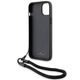 Original Case IPHONE 15 PLUS / 14 PLUS BMW Hardcase Signature Leather Wordmark Cord (BMHCP15M23RMRLK) black 3666339232665