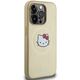 Original Case IPHONE 14 PRO MAX Hello Kitty Hardcase Leather Kitty Head MagSafe (HKHMP14XPGHCKD) gold 3666339189051