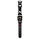 Strap for APPLE WATCH 1 / 2 / 3 / 4 / 5 / 6 / SE / 7 / 8 (38 / 40 / 41 mm) Hello Kitty Strap Silicone Kitty Head (HKAWMSCHBLK) black 3666339211950