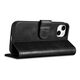 iCarer Oil Wax Wallet Anti-RFID 2in1 Apple iPhone 14 Plus / 15 Plus black