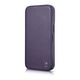 iCarer CE Premium Leather Folio MagSafe Apple iPhone 14 Plus / 15 Plus dark purple