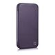 iCarer CE Premium Leather Folio MagSafe Apple iPhone 14 dark purple