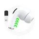 TWS Dudao U19 Bluetooth 5.3 wireless in-ear headphones with LED display white