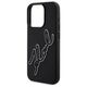 Original Case IPHONE 15 PRO Karl Lagerfeld Hardcase 3D Rubber Signature (KLHCP15L3DRKSDLK) black 3666339257569