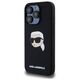 Case IPHONE 15 PRO Karl Lagerfeld Hardcase Silicone Karl Head Print MagSafe (KLHMP15LSKHPPLK) black 3666339257149