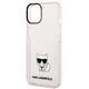 Original Case IPHONE 14 Karl Lagerfeld Hardcase Choupette Body transparent pink 3666339076474