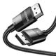 Display Port 1,4 braided cable 2 x Male UGREEN 80390 1m 6957303883905