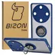 Bizon Case Hybrid Ring Honor Magic5 Lite smoky with a navy blue frame