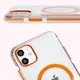 Bizon Case Marco Apple iPhone 11 clear with orange frame