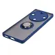 Bizon Case Hybrid Ring Honor Magic5 Lite smoky with a navy blue frame