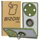 Bizon Case Hybrid Ring Honor Magic5 Lite smoky with a green frame