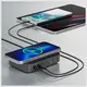 4smarts 7-in-1 charging station 100W with wireless charging black-grey