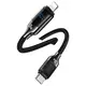 USAMS US-SJ741 cable USB-C / Lightning 30W 1.2m Digital Display Zinc Alloy Fast Charging Data Cable HX Series