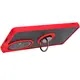 Bizon Case Hybrid Ring Honor 200 Pro smoky with a red frame