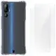 Bizon Case Clear Pack flexible case + 2x screen film HTC U24 Pro clear