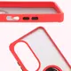 Bizon Case Hybrid Ring Oppo A60 4G smoky with a red frame