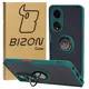 Bizon Case Hybrid Ring Oppo A98 5G smoky with a dark green frame