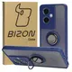 Bizon Case Hybrid Ring Oppo A79 5G smoky with a navy blue frame