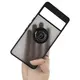 Bizon Case Hybrid Ring Google Pixel 7 Pro smoky with a black frame