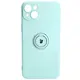 Bizon Case Silicone Ring Sq Apple iPhone 15 Plus turquoise