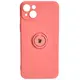 Bizon Case Silicone Ring Sq Apple iPhone 15 Plus dirty pink