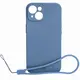 Bizon Case Silicone Magnetic Apple iPhone 15 navy blue