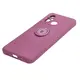 Bizon Case Silicone Ring Sq Xiaomi Redmi 12C dark purple