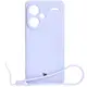 Bizon Case Silicone Sq Xiaomi Redmi Note 13 Pro+ 5G light purple