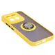 Bizon Case Hybrid Ring Xiaomi 14 smoky with a yellow frame