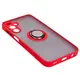 Bizon Case Hybrid Ring Samsung Galaxy A15 5G/4G smoky with a red frame