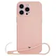 Bizon Case Silicone Magnetic Apple iPhone 16 Pro light pink