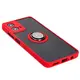 Bizon Case Hybrid Ring Motorola Moto G34 5G smoky with a red frame