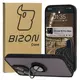 Bizon Case Hybrid Ring Apple iPhone 16 Pro Max smoky with a black frame