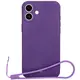 Bizon Case Silicone Magnetic Apple iPhone 16 plum