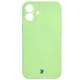 Bizon Case Silicone Magnetic Apple iPhone 16 light green