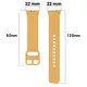 Bizon Strap Watch Silicone Samsung Galaxy Fit 3 yellow