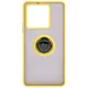 Bizon Case Hybrid Ring Xiaomi Redmi Note 13 5G smoky with a yellow frame