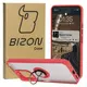 Bizon Case Hybrid Ring Xiaomi Redmi 13 4G smoky with a red frame