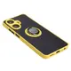 Bizon Case Hybrid Ring Realme C55 smoky with a yellow frame