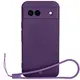 Bizon Case Silicone Magnetic Sq Google Pixel 8a plum