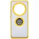 Bizon Case Hybrid Ring Realme 12 Pro / 12 Pro+ smoky with a yellow frame