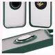 Bizon Case Hybrid Ring Google Pixel 9 / 9 Pro smoky with a dark green frame