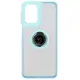 Bizon Case Hybrid Ring Motorola Moto G55 5G smoky with a light blue frame