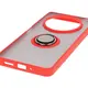 Bizon Case Hybrid Ring Xiaomi Redmi 14C 4G / POCO C75 smoky with a red frame