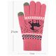 Techsuit Manusi Touchscreen - Techsuit Raindeer Woolen (ST0002) - Dark Pink 5949419058361 έως 12 άτοκες Δόσεις