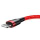 Baseus Cablu de Date USB la Lightning 1.5A, 2m - Baseus Cafule (CALKLF-C09) - Red 6953156275003 έως 12 άτοκες Δόσεις